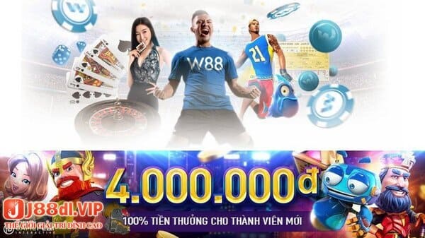 Thưởng người chơi mới lên đến 90k tại nhà cái W88